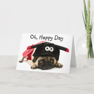 Cartão Pug Ladybug