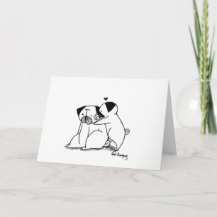 Cartão Pugs de Amor