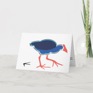 Cartão Pukeko Folding Card