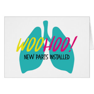 Cartão Pulmões de órgãos   Nova placa de saudação instala