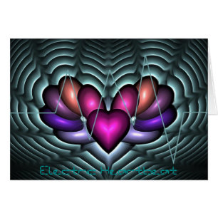 Cartão Pulsação do coração elétrica