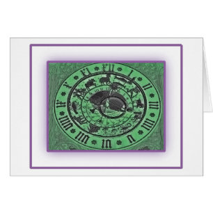 Cartão Pulso de disparo astronômico de Praga - néon