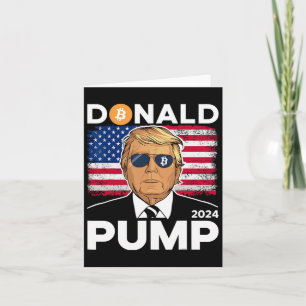 Cartão Pump Bitmoney Funny Trump 2024 Crypto