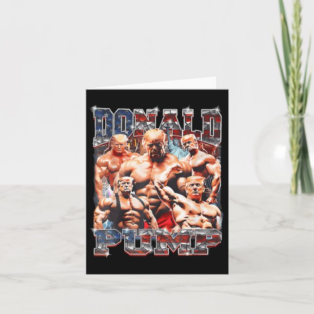 Cartão Pump Torna A América Forte Novamente Trump 2024 (Frente)
