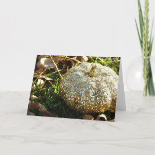 Cartão Pumpkin com brilho