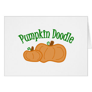 Cartão Pumpkin Doodle