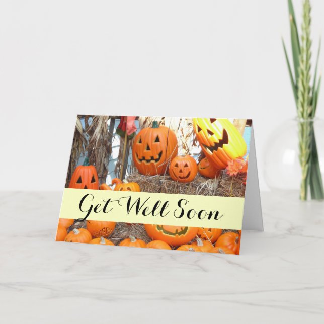 Cartão Pumpkin halloween jack ou lanterna - abóboras lara (Frente)