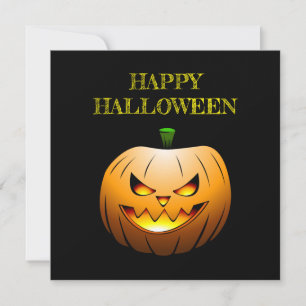 Cartão Pumpkin Happy Halloween Card