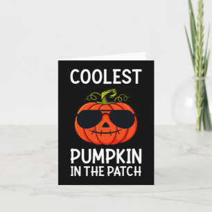 Cartão Pumpkin Mais Legal Do Halloween No Patch Fun Boys
