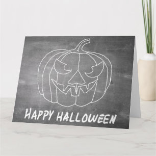Cartão Pumpkin para a aparência do quadro do Halloween 3