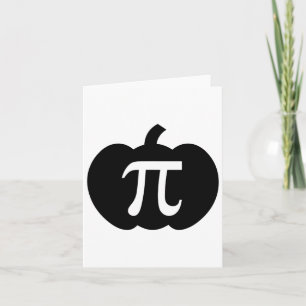 Cartão Pumpkin Pi Pie Math Professor Halloween Engraçado 