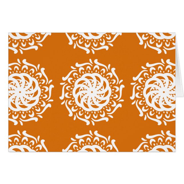 Cartão Pumpkin Pie Mandala (Frente Horizontal)