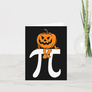 Cartão Pumpkin Pie Math Dia de as Bruxas engraçado Ação d