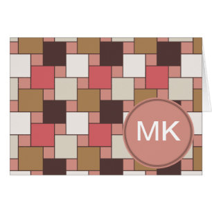 Cartão Pumpkin Spice Weave Patterno