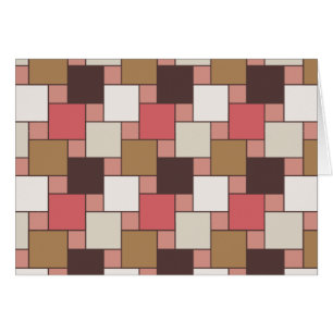 Cartão Pumpkin Spice Weave Patterno