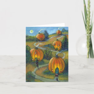 Cartão Pumpkin Village Note Card