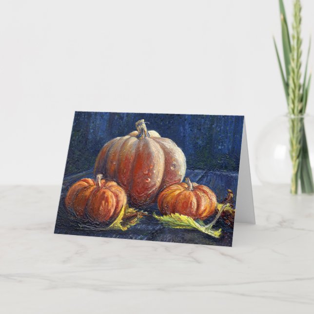 Cartão "Pumpkins" (Frente)