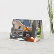 Pumpkins e Wicker Rocker - Martha's Vineyard