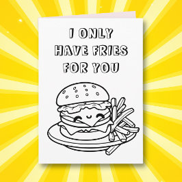 Cartão Pun de Página de Coloração Engraçado | Feliz anive