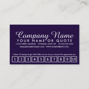 cartão punch de fidelidade salon: estilo emo