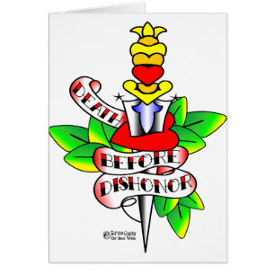 Cartão Punhal & coração #1002