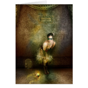 Cartão Punk Alice do vapor