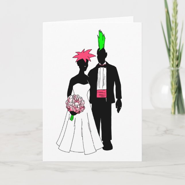 Cartão Punk Wedding (Frente)