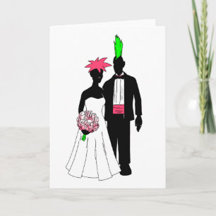 Cartão Punk Wedding