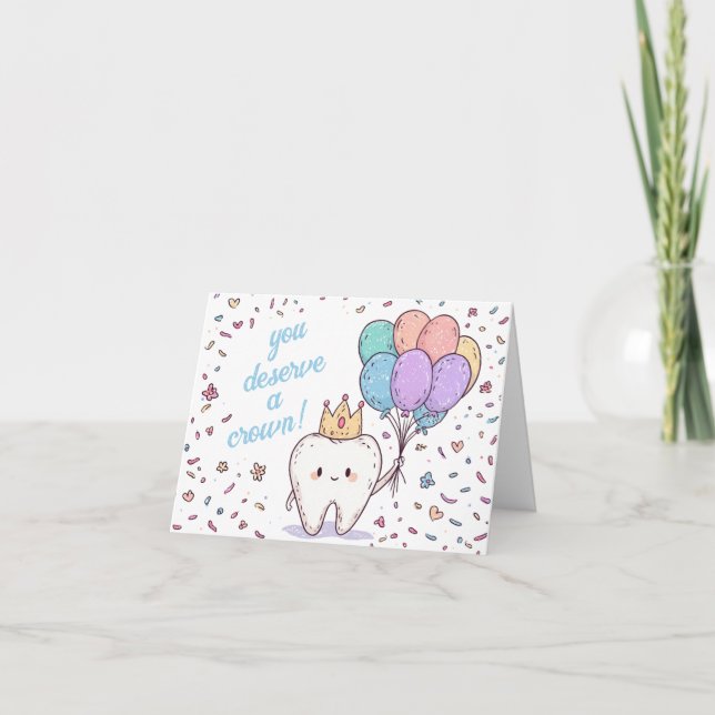 Cartão Punny Dentist Birthday (Frente)