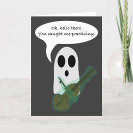 Cartão Punny Halloween Ghost