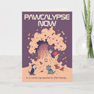 Cartão Punny Pet Apocalipse das Patinhas Novo Pet