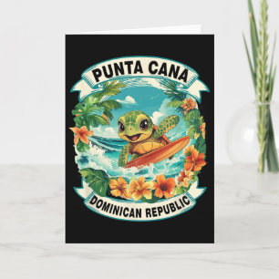 Cartão Punta Cana República Dominicana Tartaruga Marinha
