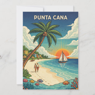 Cartão Punta Cana República Dominicana Viagem Antiga