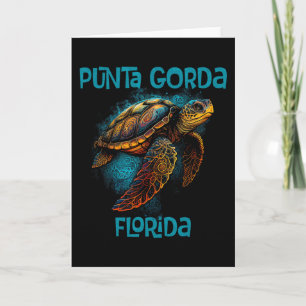 Cartão Punta Gorda Flórida Fl Retro Vintage Praia Mar Tar