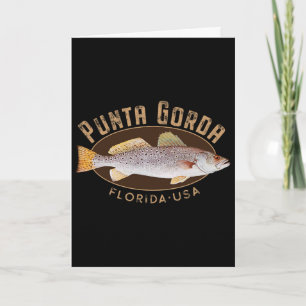 Cartão Punta Gorda Flórida Pesca Lembrança
