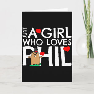 Cartão Punxsy Phils Dia da Marmota Fofo Design 2 de Fever