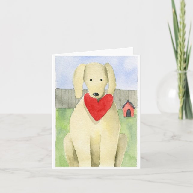 Cartão Puppy Love - Note Card (Frente)