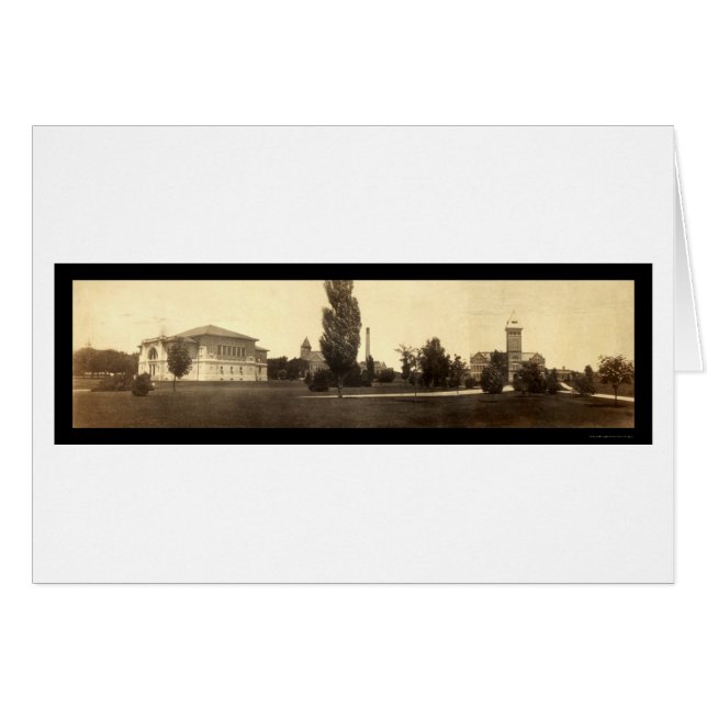 Cartão Purdue University IN Photo 1904 (Frente Horizontal)