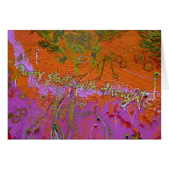 Cartão "Pureza " (Frente horizontal)