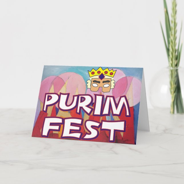 Cartão Purim Fest (Frente)