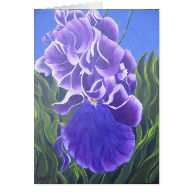 Cartão Purple Iris (Frente)