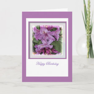 Cartão Purple Lilac Birthday
