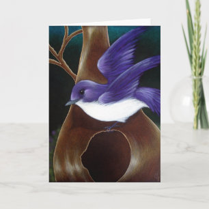 Cartão PURPLE MARTIN BIRD CUSTOMIZE Card