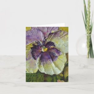 Cartão Purple Pansy Note Card