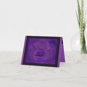 Cartão Purple Rice Bowl Abstract Art
