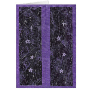 Cartão Purple Starry Night