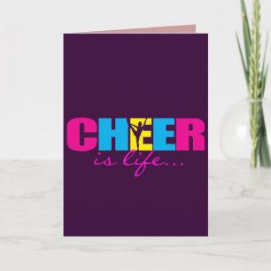 Cartão Púrpura Cheerhead Personalizada