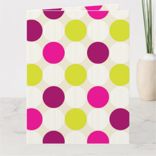 Cartão Púrpura e amarelos