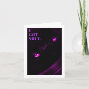 Cartão Púrpuros Tenho Vinheta de Texto de Alma
