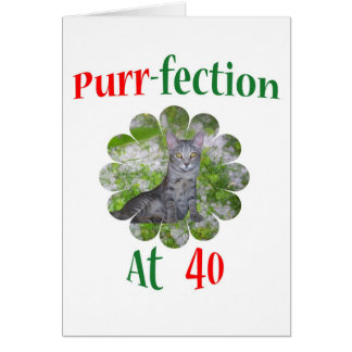 Cartão Purr-fection 40